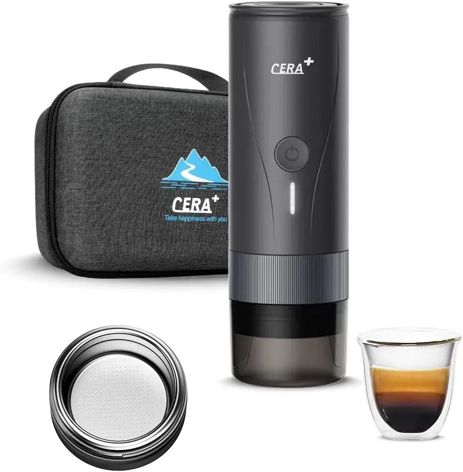 8E+1 Macchina per caff, filtro, macchina da caffè elettrica, portatile, professionale, per caffè espresso portatile professionale e compatta, CERA+