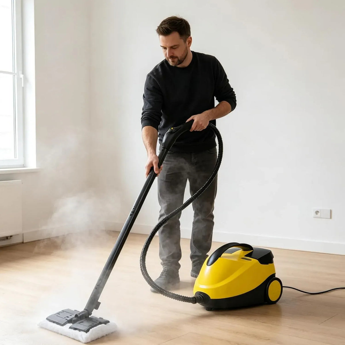 Pulitore a vapore A 360 2ugelli, 2000 W, portatile, ampio serbatoio, Serb toio 50min V pore Gener to in Modo Continuo
