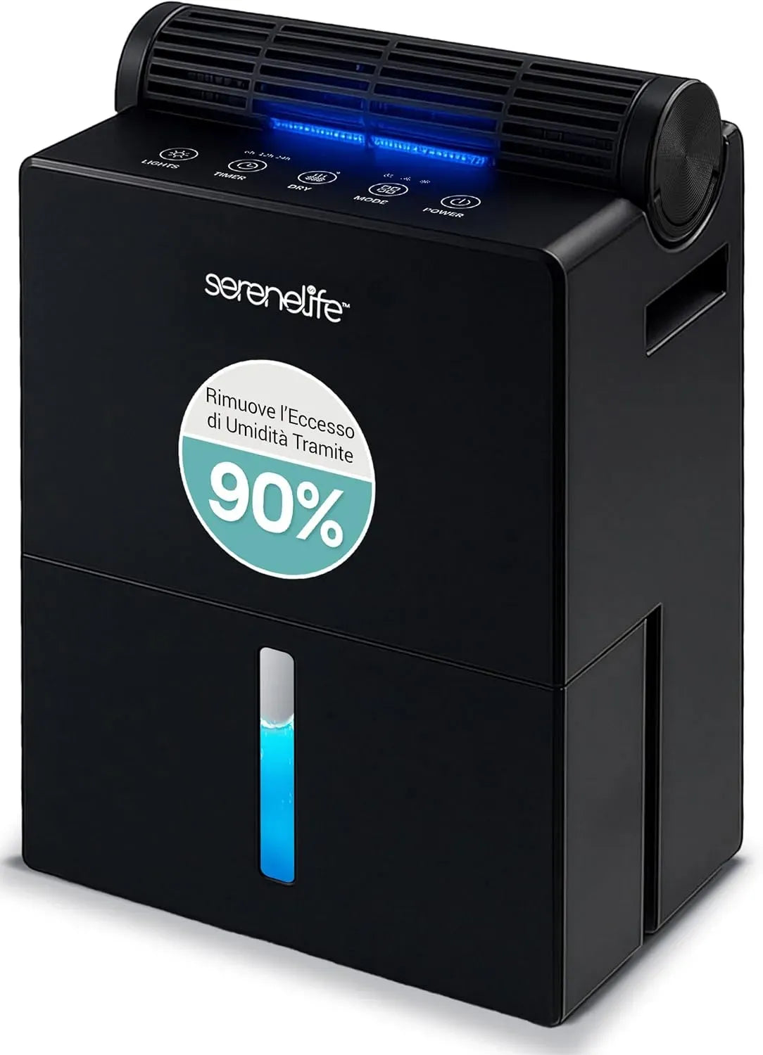 Deumidificatore, 2,5 L, SereneLife 2-in-1, ampio serbatoio
