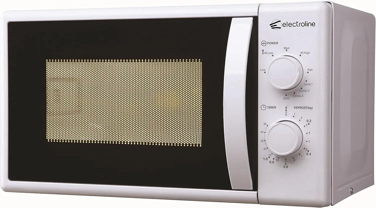 Forno a microonde, 20 L, 800 W, Electroline ME208COR, bianco