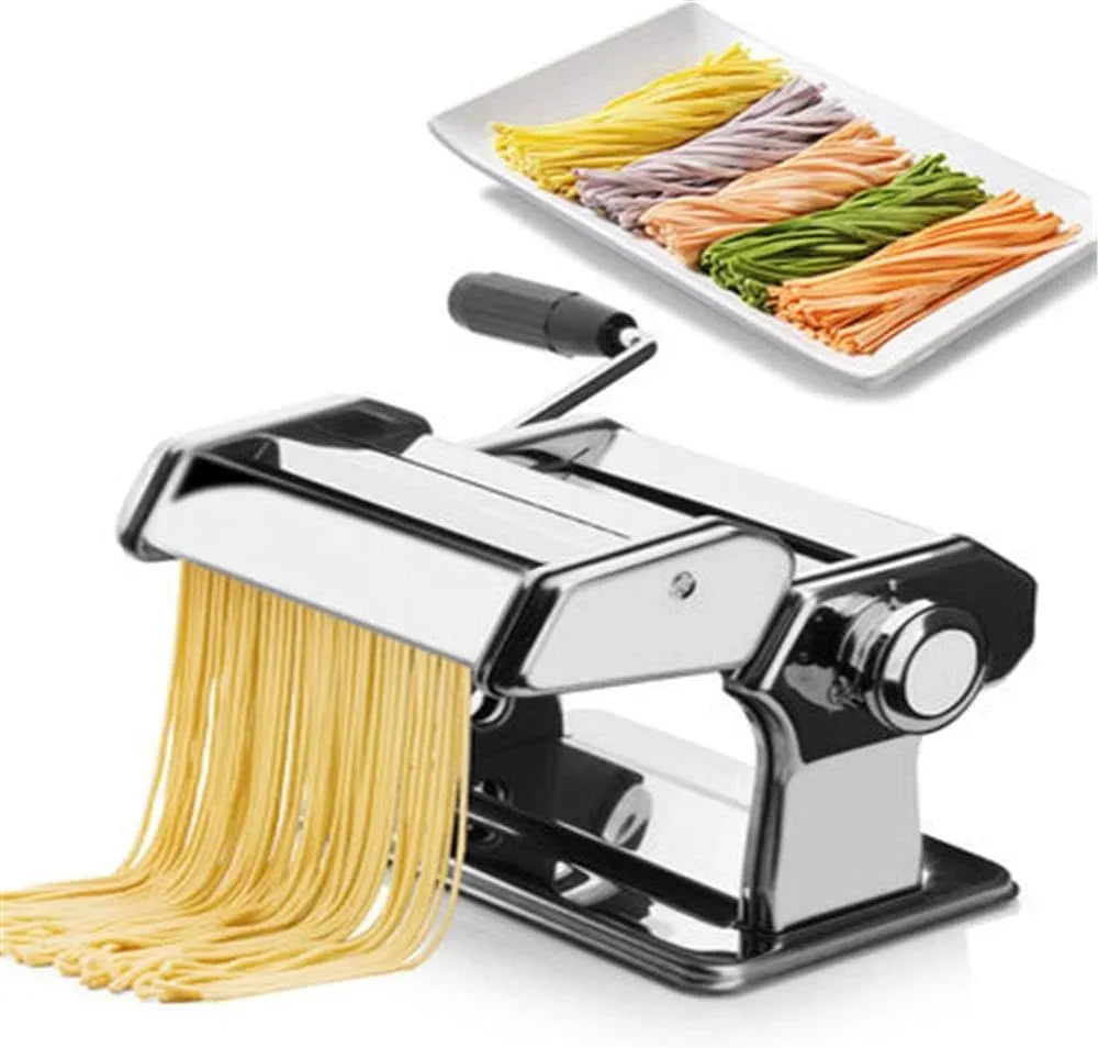 Macchina per pasta, macchina per tagliatelle, professionale, acciaio inox, argento
