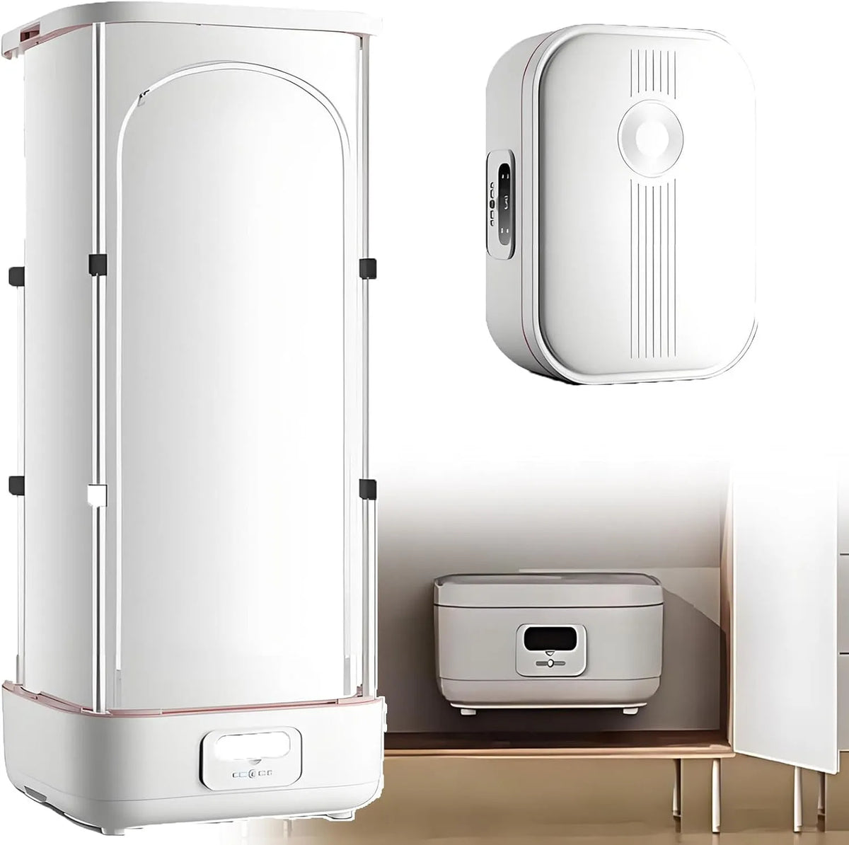 Asciugatrice, 900 W, vapore, asciugabiancheria, Macchina per Indumenti, Vaporizzatori per Indumenti Migliorati