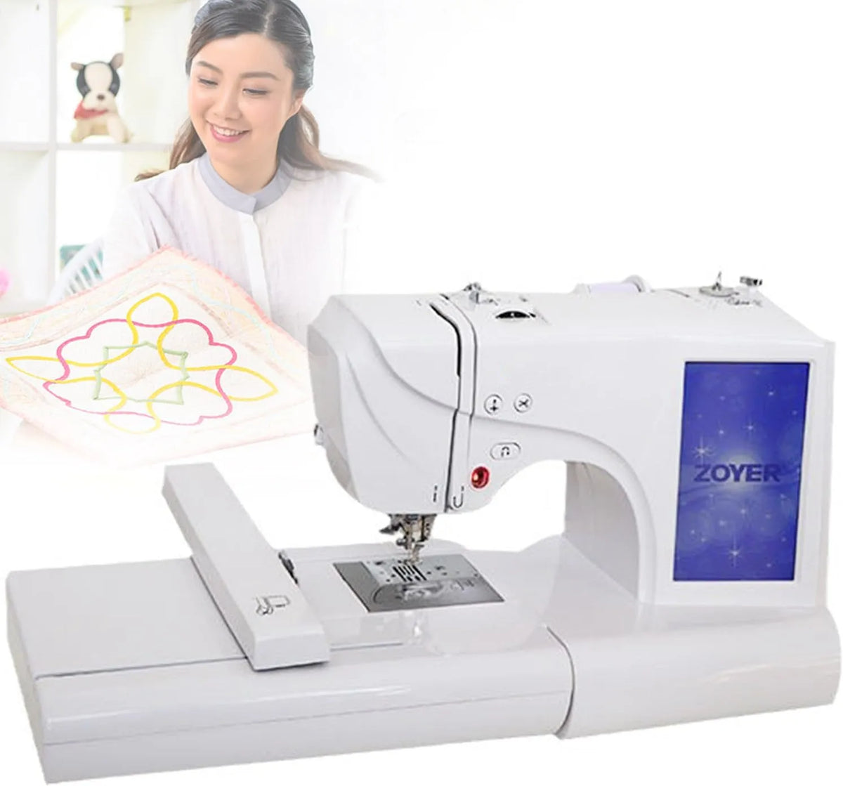 Macchina da Cucire, Macchina da Ricamo, Tavolo, macchina per cucito elettrica, ricamatrice elettrica, per Abbigliamento
