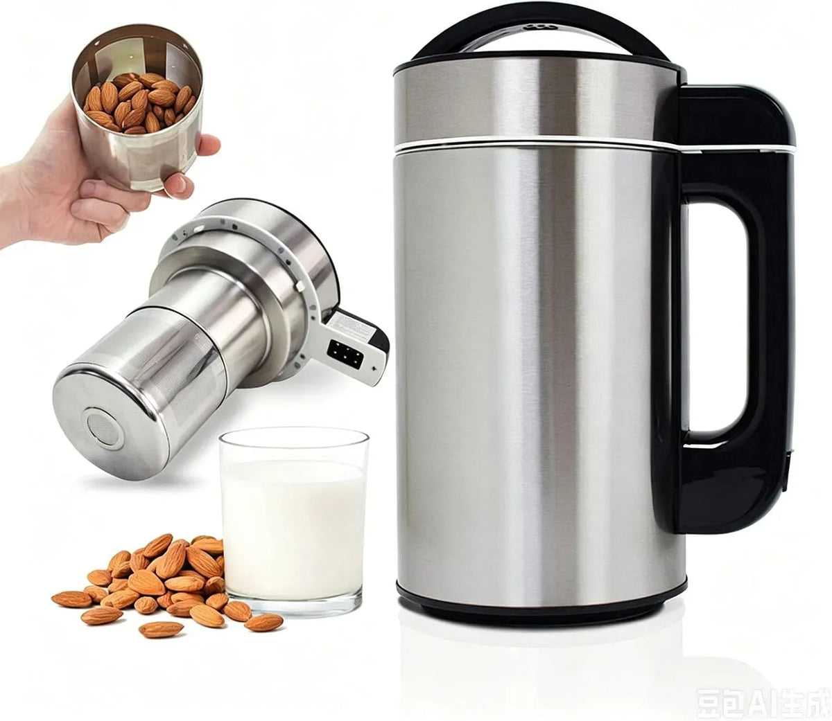 Macchina per latte, filtro, 1,5 L, 7 programmi, per latte di noci da 1