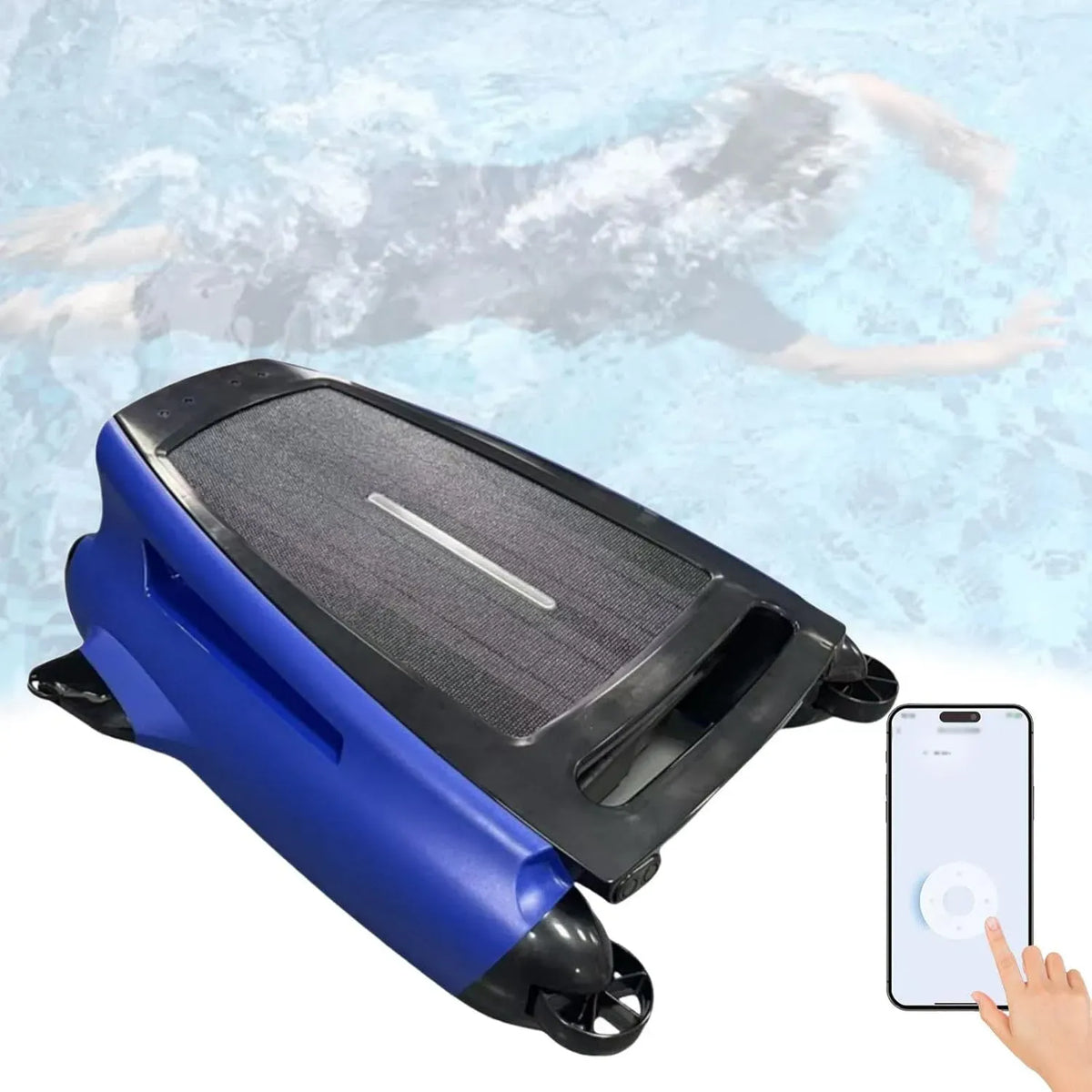 robot pulitore per piscina, per Piscine a energia Solare con Doppia modalità di Rica