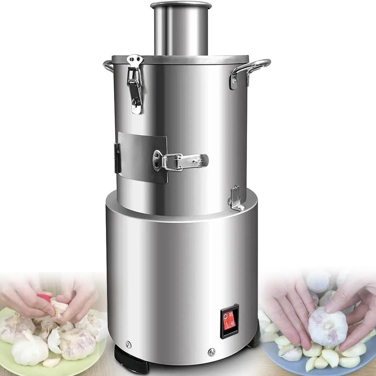 macchina per pelare, professionale, acciaio inox, per aglio