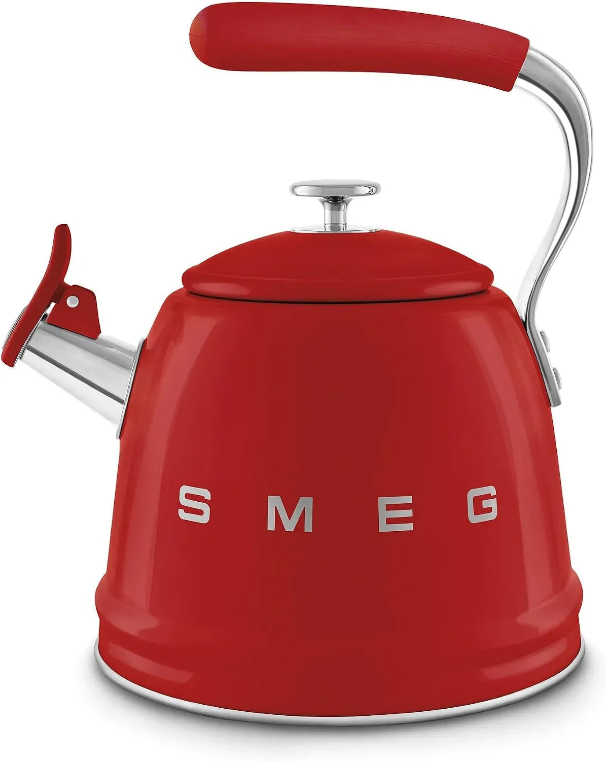 Smeg WKF01RD Piano cottura a induzione, 2,3 L, piastra a induzione, acciaio inox, rosso, Capacità 2,3L