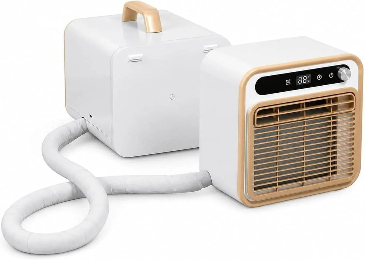 Condizionatore 12H 1.5m, 130 m³/h, portatile, timer, Timer e Flusso Aria 130m³/h, Raffreddatore Smart con Telecomando e App, 1.5 m