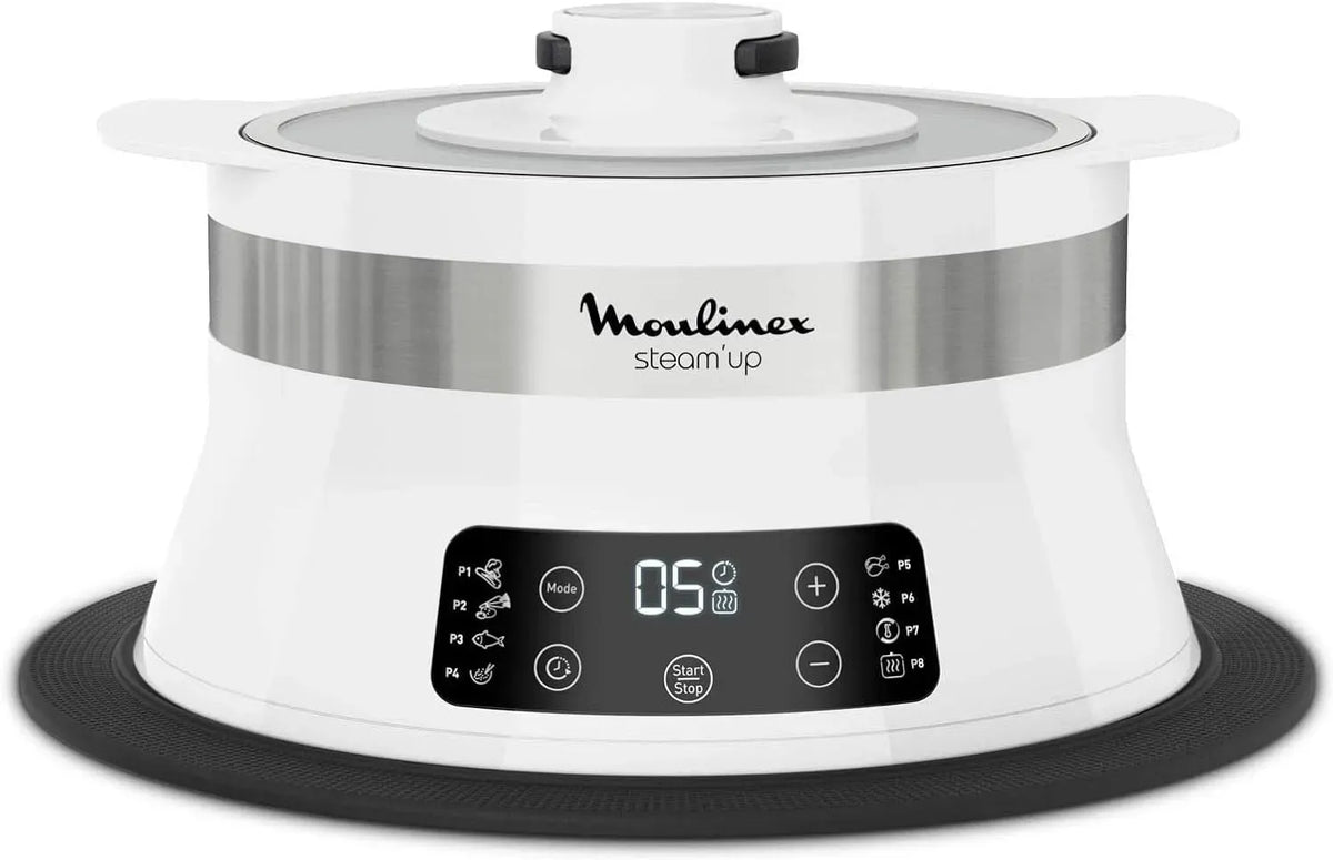 Moulinex VJ504010 libretto di ricetta, facile da conservare, Steam Up Vapore 8 programmi si adatta a tutti i formati di piatti di pulizia facile