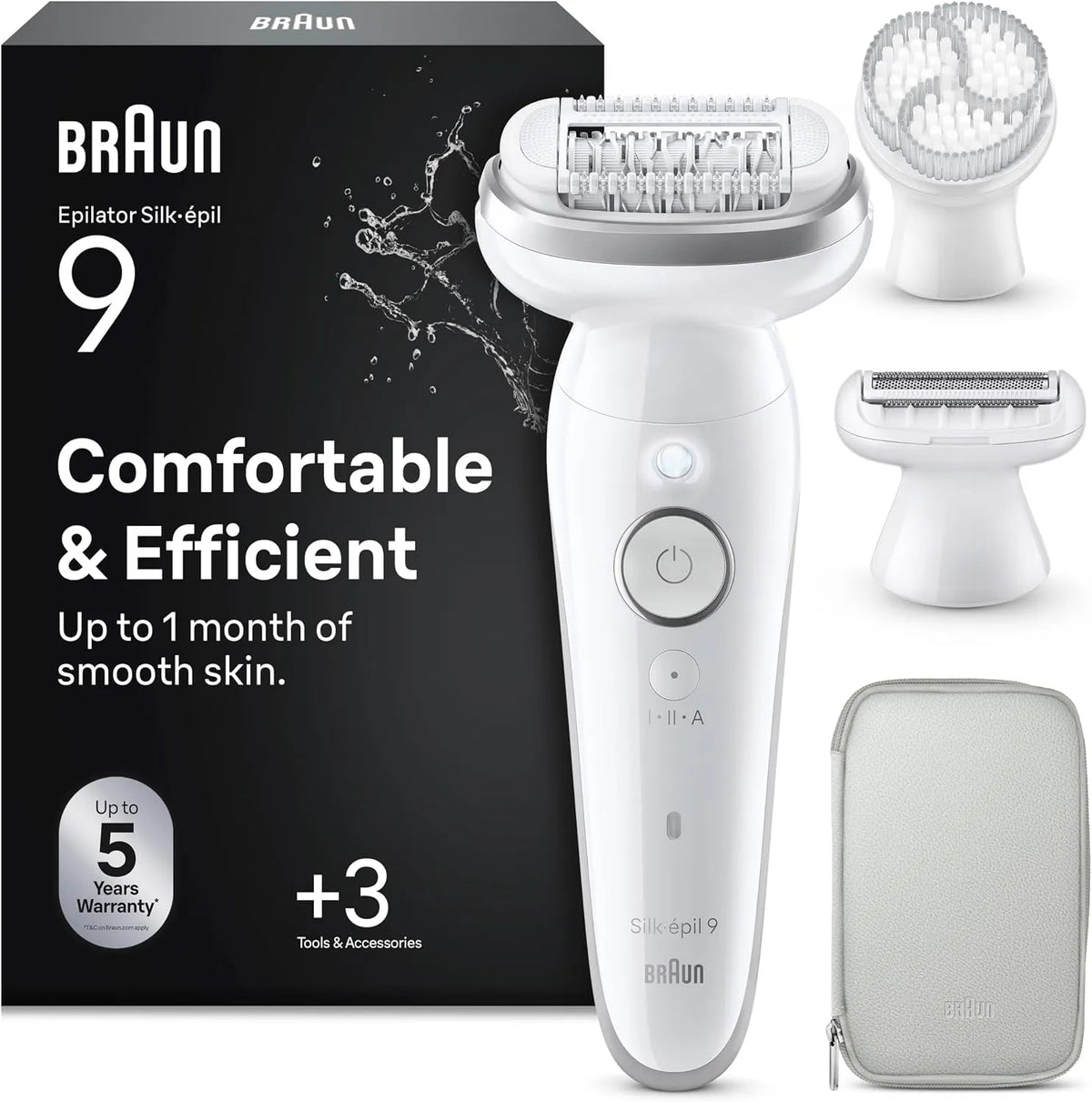Braun epilatore elettrico da donna, spazzola, per depilazione