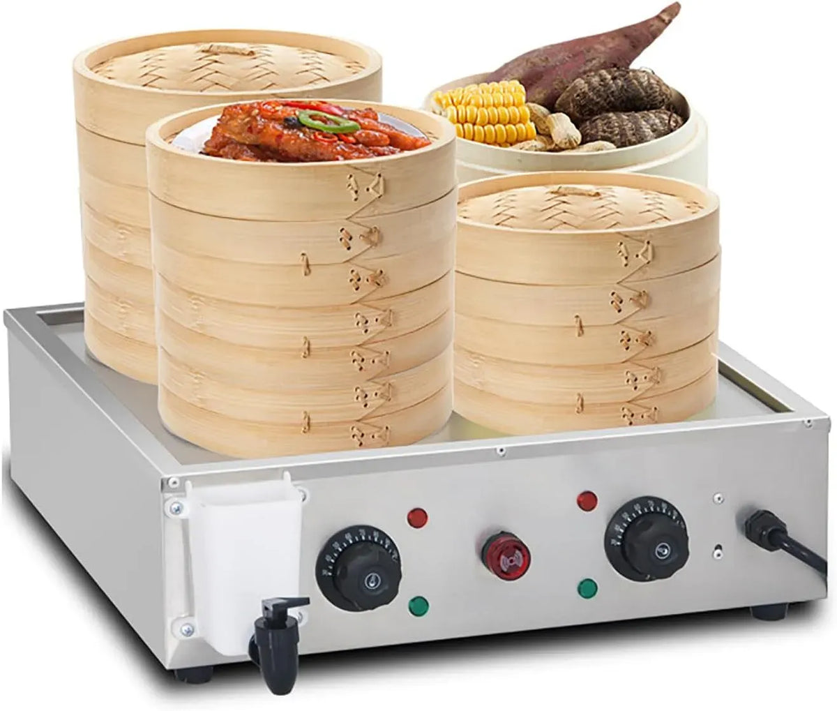 piastra per panini e sandwich, Macchina, 30 a 110 °C, 4 KW, 4K UHD, vapore, professionale, ristoranti, per Panini al Vapore, ERICAT
