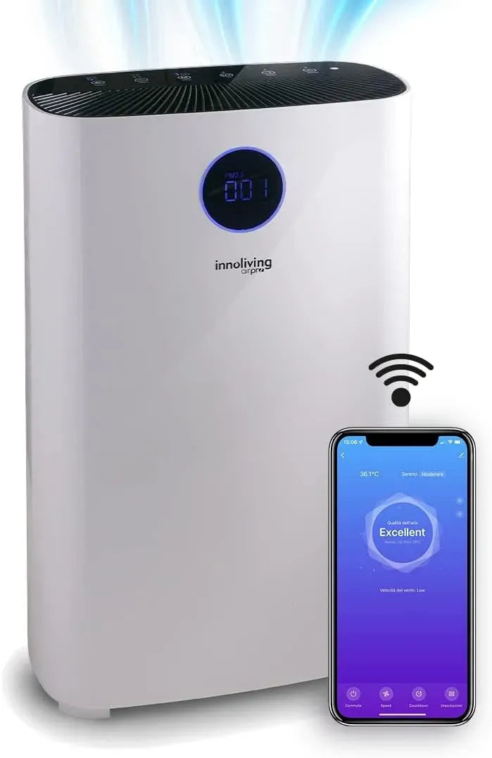 Purificatore d'aria PM 2 INN-558, Wi-Fi, 5 Smart Wi-fi Innoliving Airpro