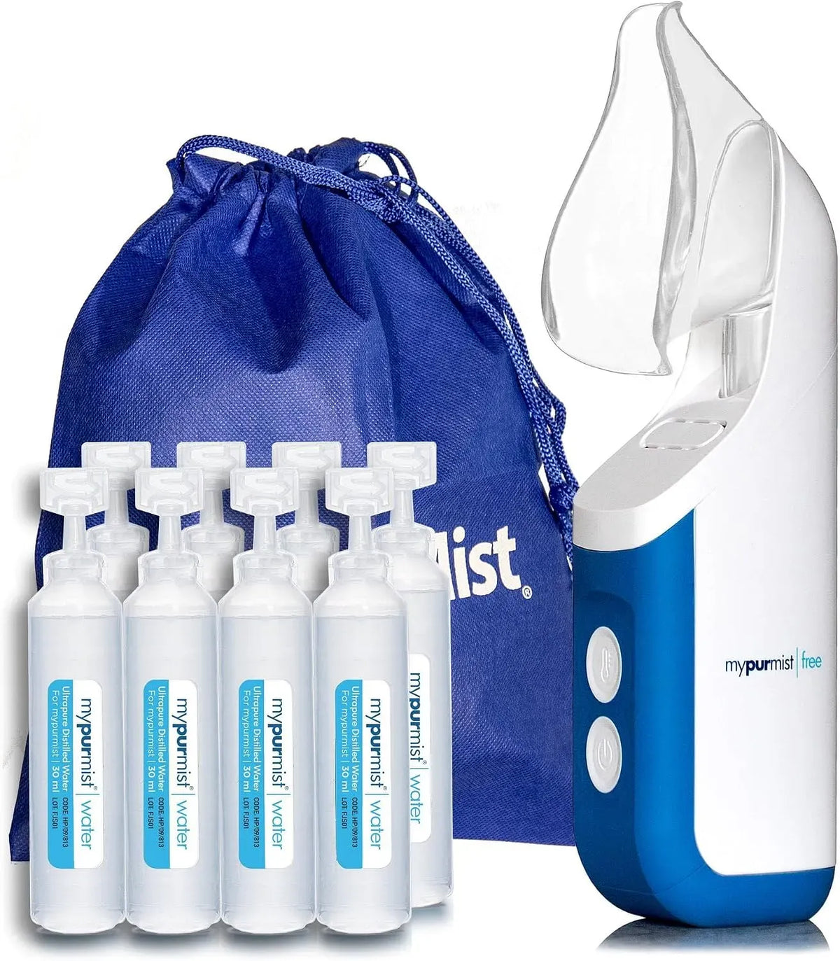 vaporizzatore, umidificatore, vapore, senza fili, per secchezza sinusale e nasale e naso chiuso, MYPURMIST FREE