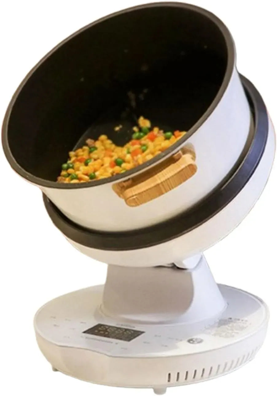 Pentola e padella, 8 L, 2000 W, professionale, grande capacità da 8 litri per rotazione a 360°, snack bar, potenza 2000 W con 7 modalità automatiche
