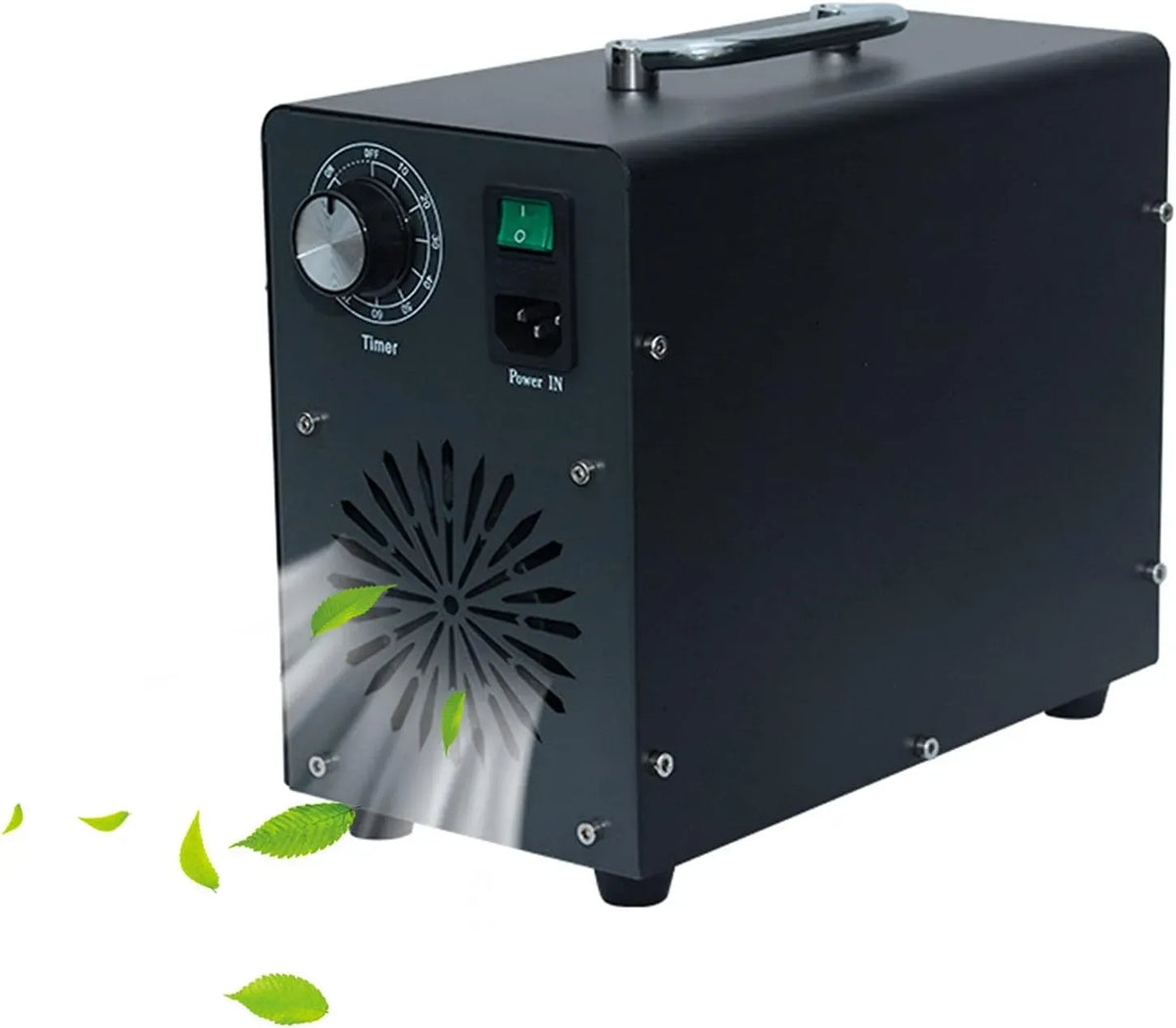 10000mg/h Sterilizzatore, Generatore, generatore di ozono e purificatore, sterilizzatore elettrico, timer, professionale, nero, per Grandi Stanze