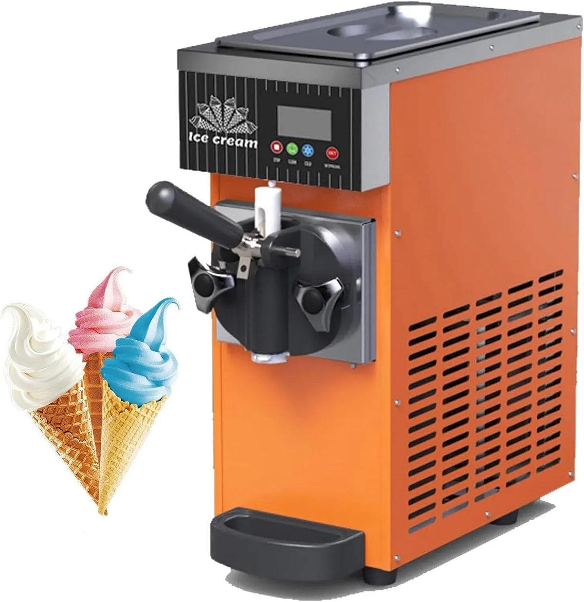 Macchina per Gelato, macchina per gelato e sorbetto, 2,5 L, 450 W, per Gelato Soft 2