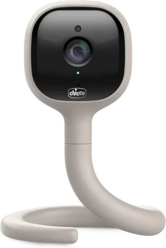 Monitor, Chicco, Wi-Fi, 4K UHD, Telecamera 2K UHD con Visione Notturna Infrarossi, App dedicata, Appendibile e Adattabile