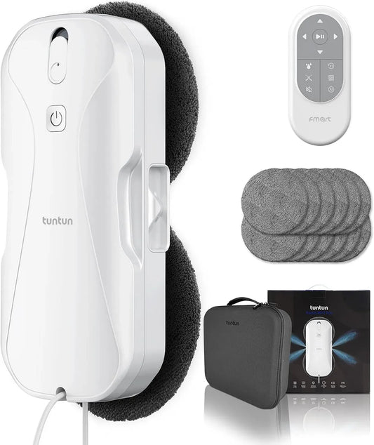 W12pro pulitore, Robot, per finestre, tuntun, sistema a doppio ugello a 4 vie