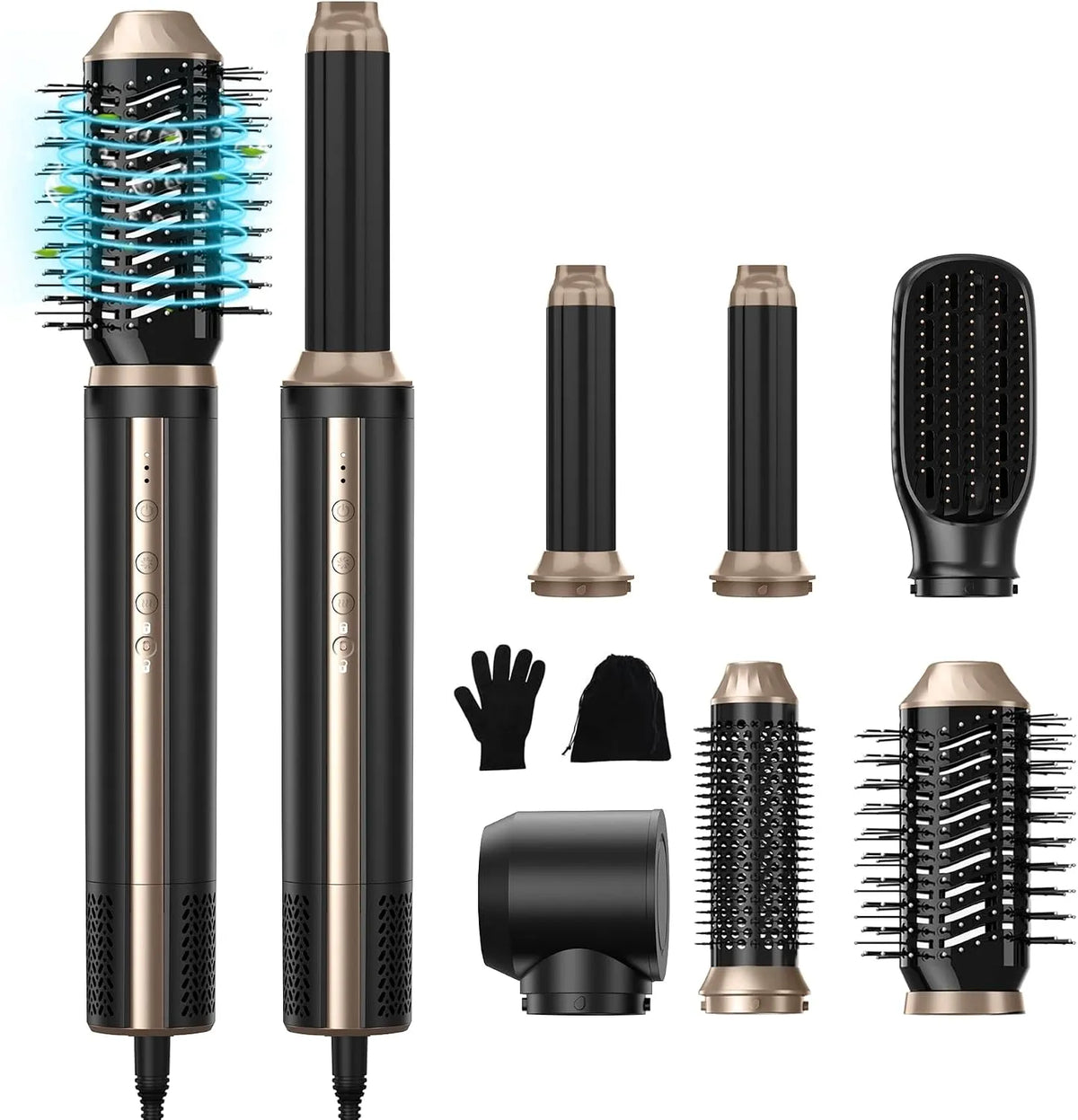 spazzola, 1400 W, professionale, per capelli 6 in 1