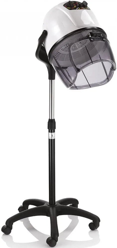 402, Casco Asciugacapelli per uso professionale 3 Velocità da 1200 Watt Record Bianco, 061