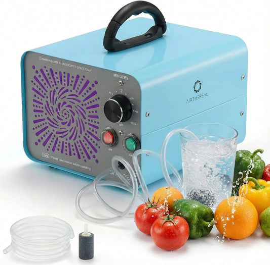 MA25L Generatore, generatore di ozono e purificatore, timer, per Acqua e Aria con Timer, Airthereal