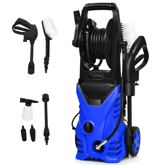 Idropulitrice, COSTWAY, portatile, blu, pulitrice ad alta pressione, Idropulitrice con 2030 PSI