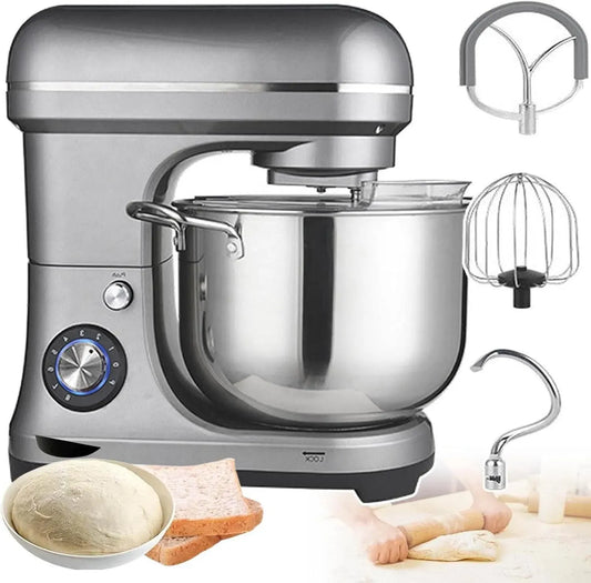 panifici, Grande capacità, Impastatrice planetaria Professionale da 2000 W, 10 l, 8 Marce, con Gancio impastatore + Gancio impastatore + sbattitore