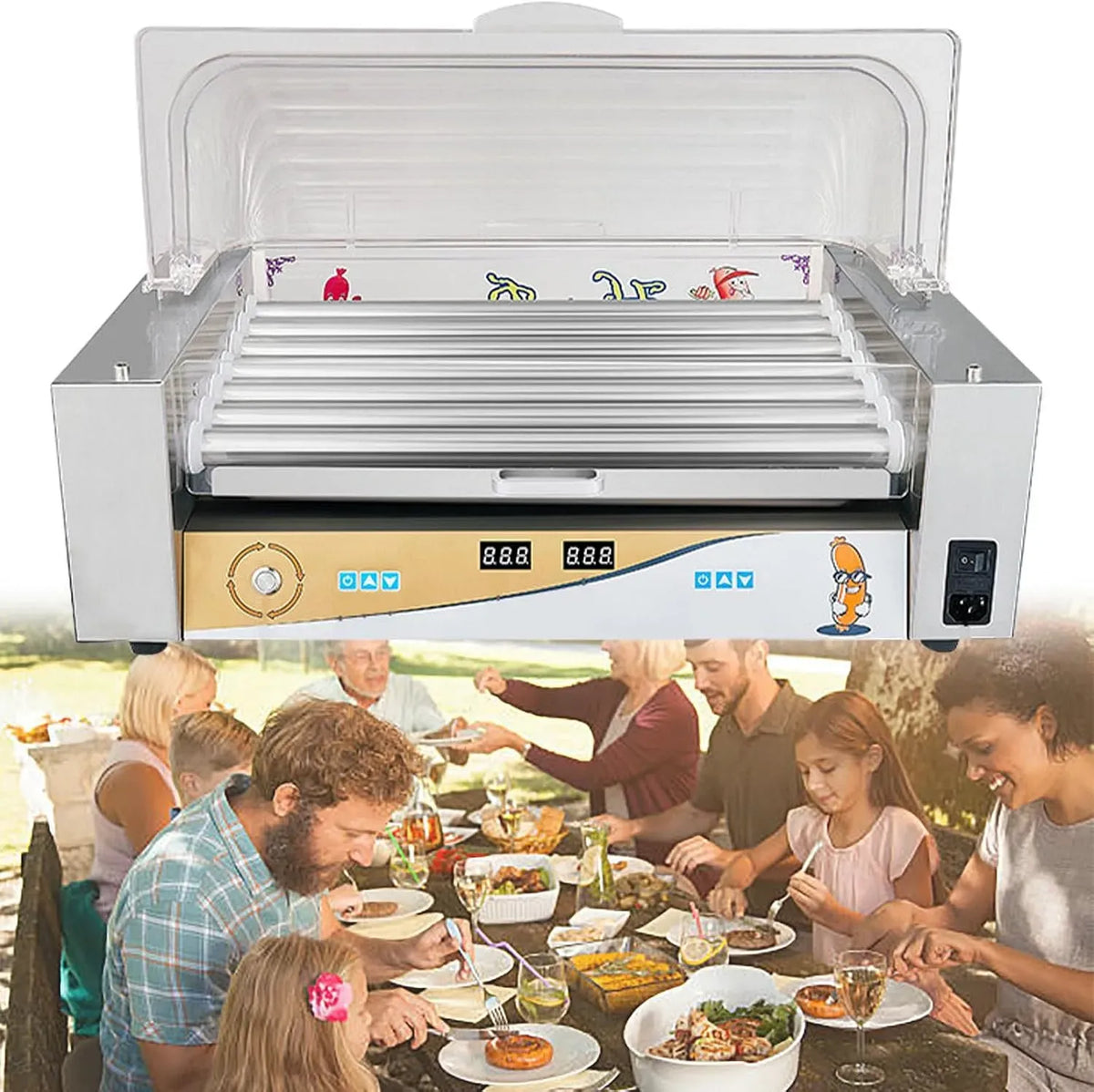 Macchina per Hot, rivestimento antiaderente, rimovibile, acciaio inox, per Hot Dog Antiaderente
