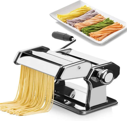 Macchina per pasta, macchina per tagliatelle, professionale, acciaio inox, argento