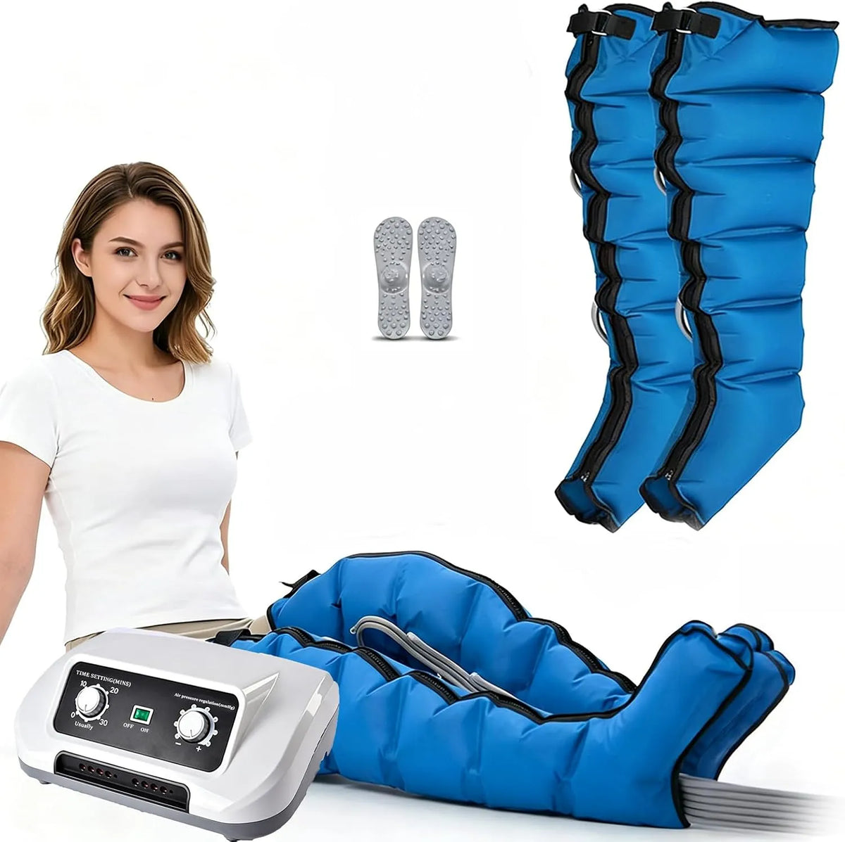 Pressoterapia, dispositivo pressoterapia per gambe, professionale, per Casa Comfort