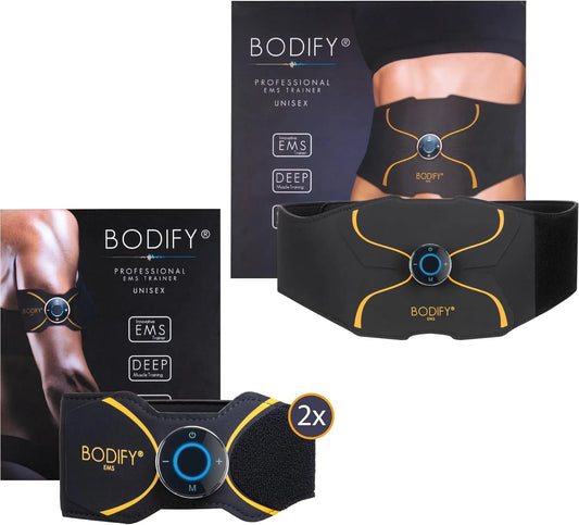 3-in-1 Bodify® EMS Training Set PRO, Attivazione mirata della muscolatura, Attivazione Muscolare di Tutto Il Corpo, Allenamento EMS