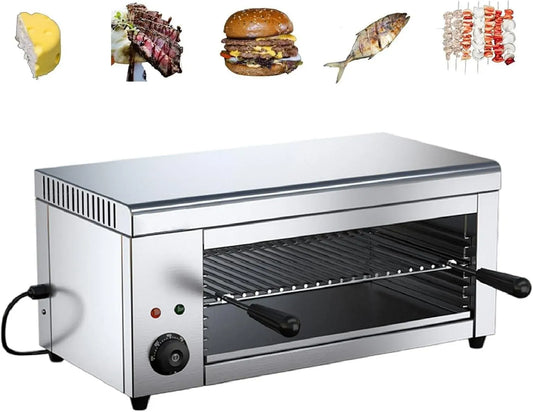 Tostapane, 2000 W, grill, Grill da Banco Elettrico per Raclette Fonduta 122-572°F, Grill Fonditore per Panini al Formaggio Fuso Bistecche