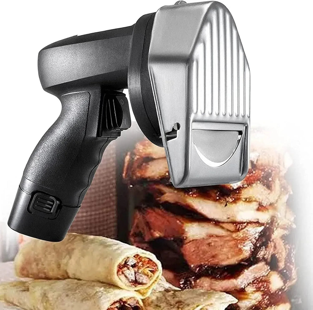 Affettatrice, Coltello, Barbecue, affettatrice per alimenti, 8 mm, professionale, ristoranti, acciaio inox, senza fili, per Doner Kebab