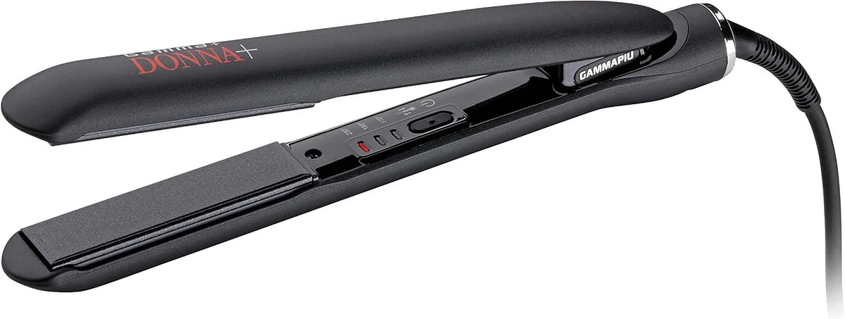 Piastra per capelli, lisciacapelli, nero, Ceramica con Polvere di Diamante, 3 Temperature