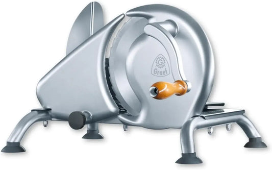 GRAEF Affettatrice, affettatrice per alimenti, 190 mm, 15 mm, acciaio inox, argento, per pane
