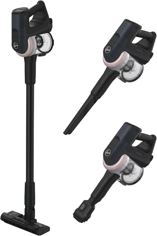 Hoover HF401H Aspirapolvere, spazzola anti-groviglio con luci LED integrate, manovrabilità a 360° per pavimenti duri