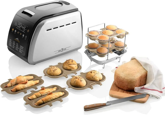 Macchina per il pane, 850 W, 16 programmi, panificatrice, ETA, 2 ganci per impastare, Delicca II Max I, 1,5 kg
