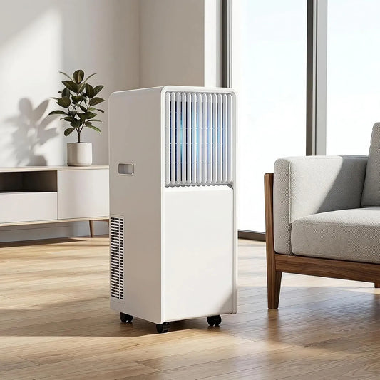 Condizionatore 24H, portatile, timer, Timer e Kit Installazione per Ufficio e Casa, Raffredda Fino 35 m², Smart AC con Deumidificatore, 12000 Btu