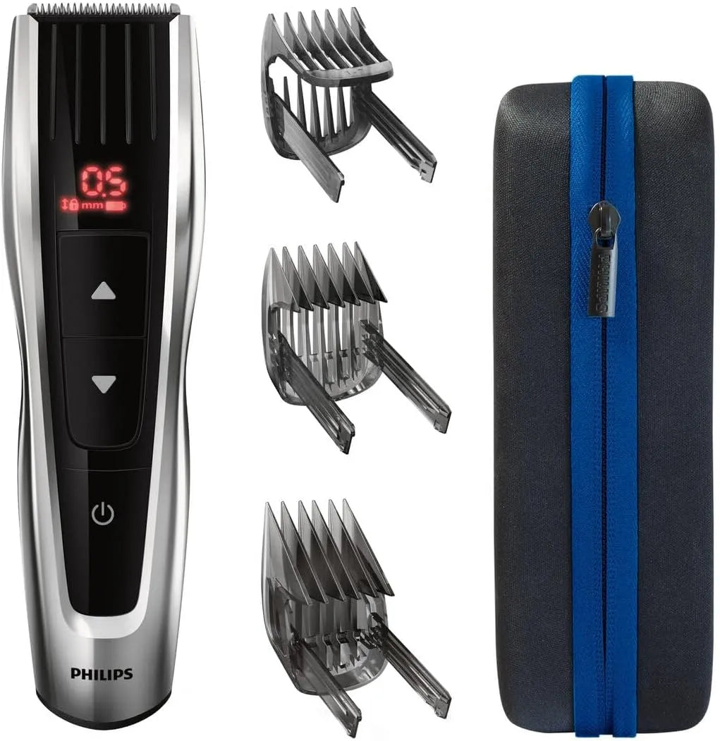 Philips Series 9000 HC9420/15 Tagliacapelli, Argento, Nero