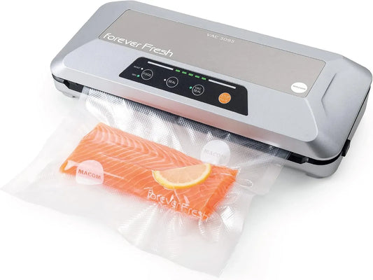 VAC 3095 macchina per sottovuoto alimentare, per alimenti umidi e secchi, MACOM