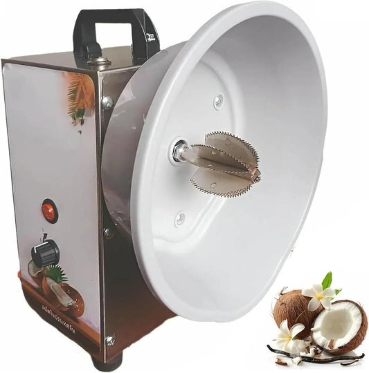 Grattugia elettrica per cocco, design verticale per uno spessore uniforme, regolabile a 3 velocità, ideale per la lavorazione della noce di cocco in