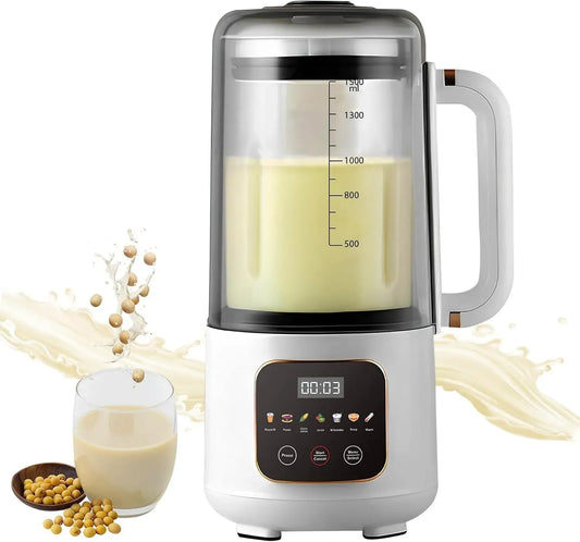 Macchina per latte, 220 V, per latte di soia, macchina automatica per latte di soia con coperchio insonorizzato