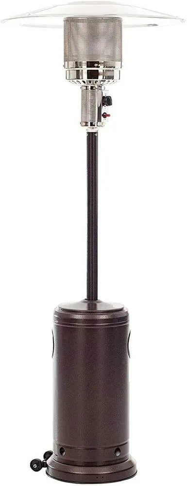Moka, Stufa a Gas GPL Riscaldamento da Patio Giardino Fungo Riscaldante per Esterno Potenza 13KW Altezza 221cm con Accensione Piezoelettrica Vano