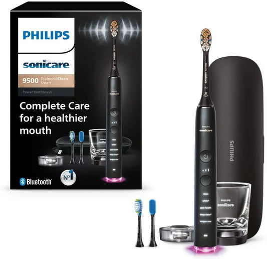 Philips serie 9500 HX9923/11 con custodia di ricarica, Sonicare DiamondClean Smart Electric, 5 modalità, HX9923/11, Spazzolino da denti ricaricabile
