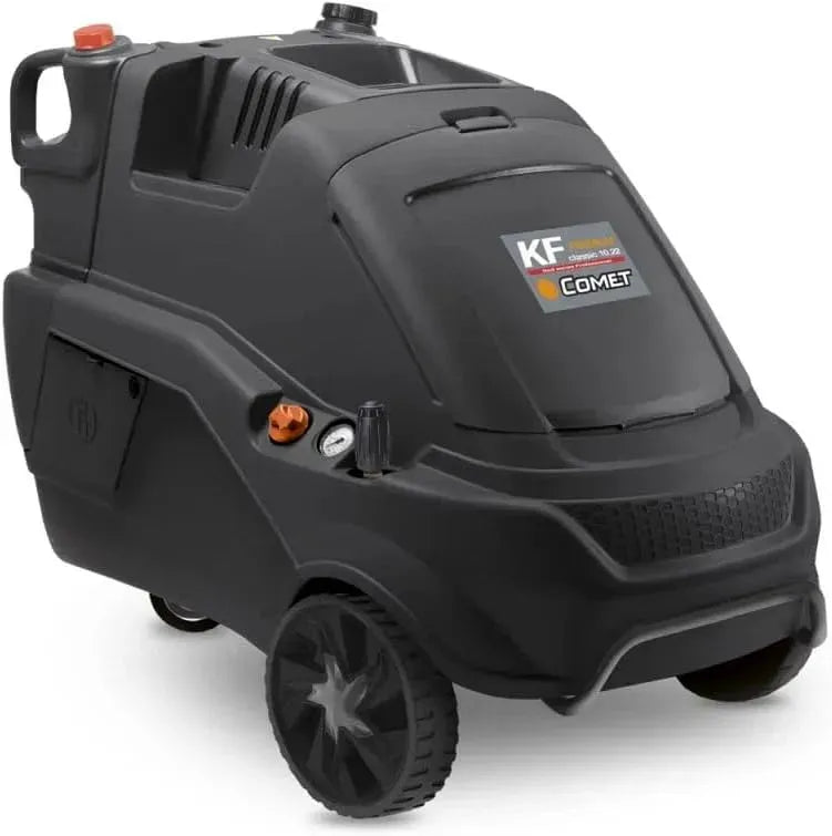 Idropulitrice KF 9, 19 L, 400 V, ampio serbatoio, professionale, 200 bar, 110°C, 60 L/h, Serbatoio Gasolio 1 L