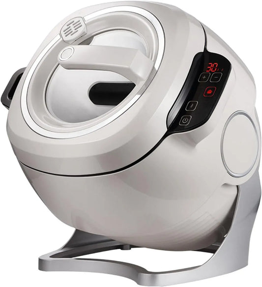 Pentola e padella, 2000 W, robot da cucina da 2000 W con tamburo girevole a 360°, riscaldamento elettromagnetico IH per friggere