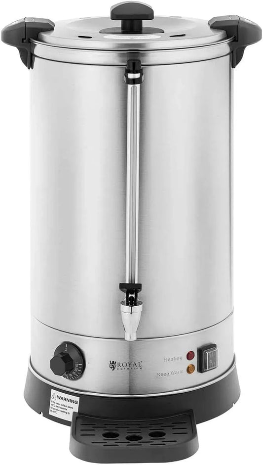Dispenser, 19,7 L, 2500 W, argento, Dispenser di acqua calda 19,7 litri 2500 watt vassoio di scarico argento 14_0004290