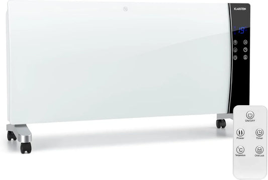 Klarstein Display LED, Lindholm Stufa a convezione, per Blocco bambini, 2 livelli: 1000 o 2000 W, Termostato 16-40 °C, Pannello touch, Telecomando