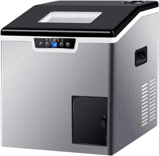 Macchina per il ghiaccio, 40 kg, portatile, professionale, per il ghiaccio portatile da banco