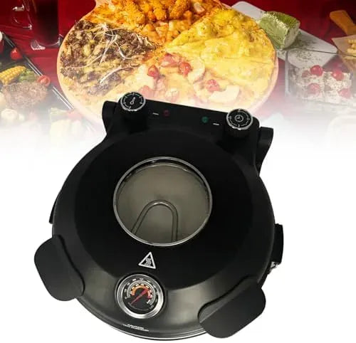 Forno elettrico per pizza, portatile, esterno, 2 zone di temperatura, riscalda fino a 426,7 °C